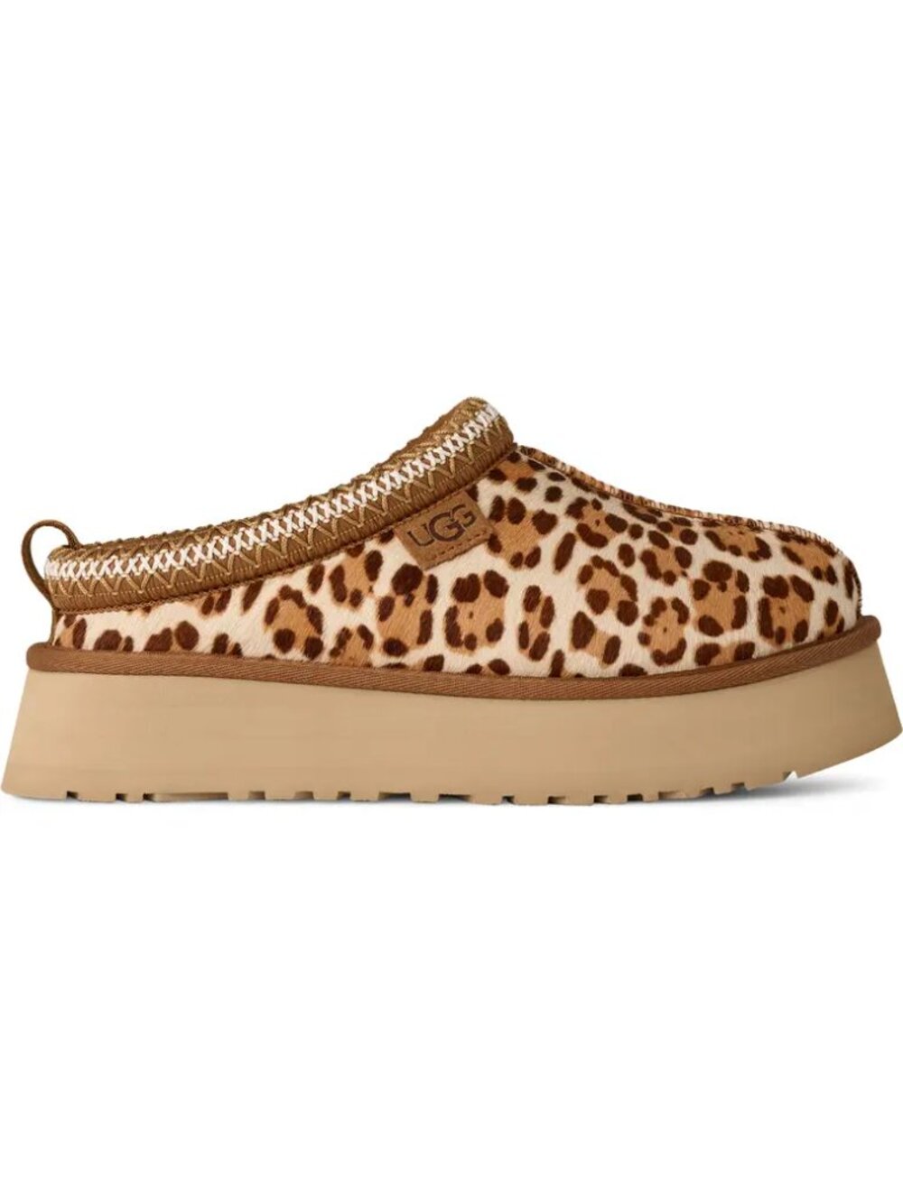 UGG Tazz Plains Leopard Print Slippers Felicity Leopard Jasmine Size 8 / 10 NEW - Picture 8 of 16